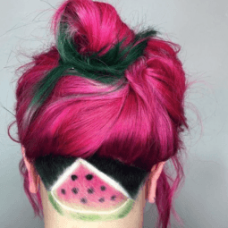 watermelon hair watermelon undercut