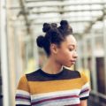 Bantu knots on weave: complete head