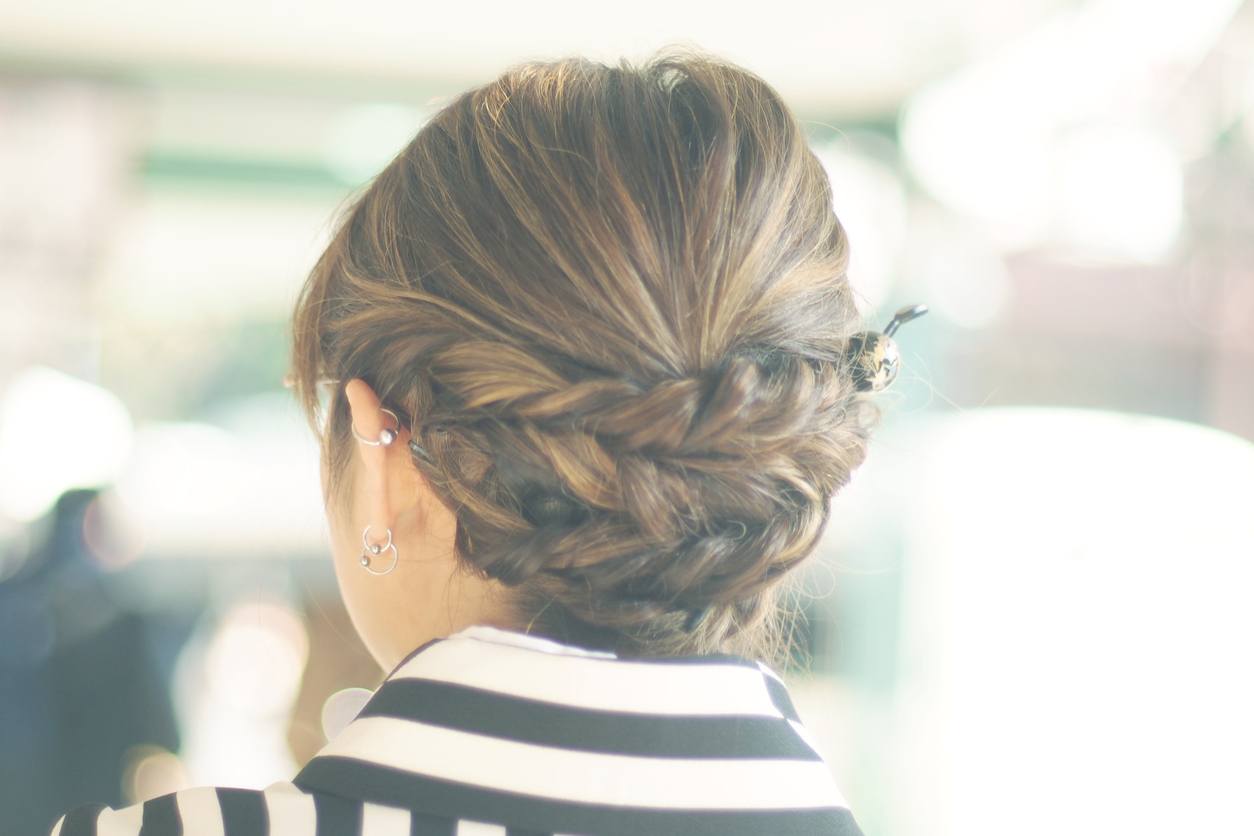 2017 braid styles braided chignon