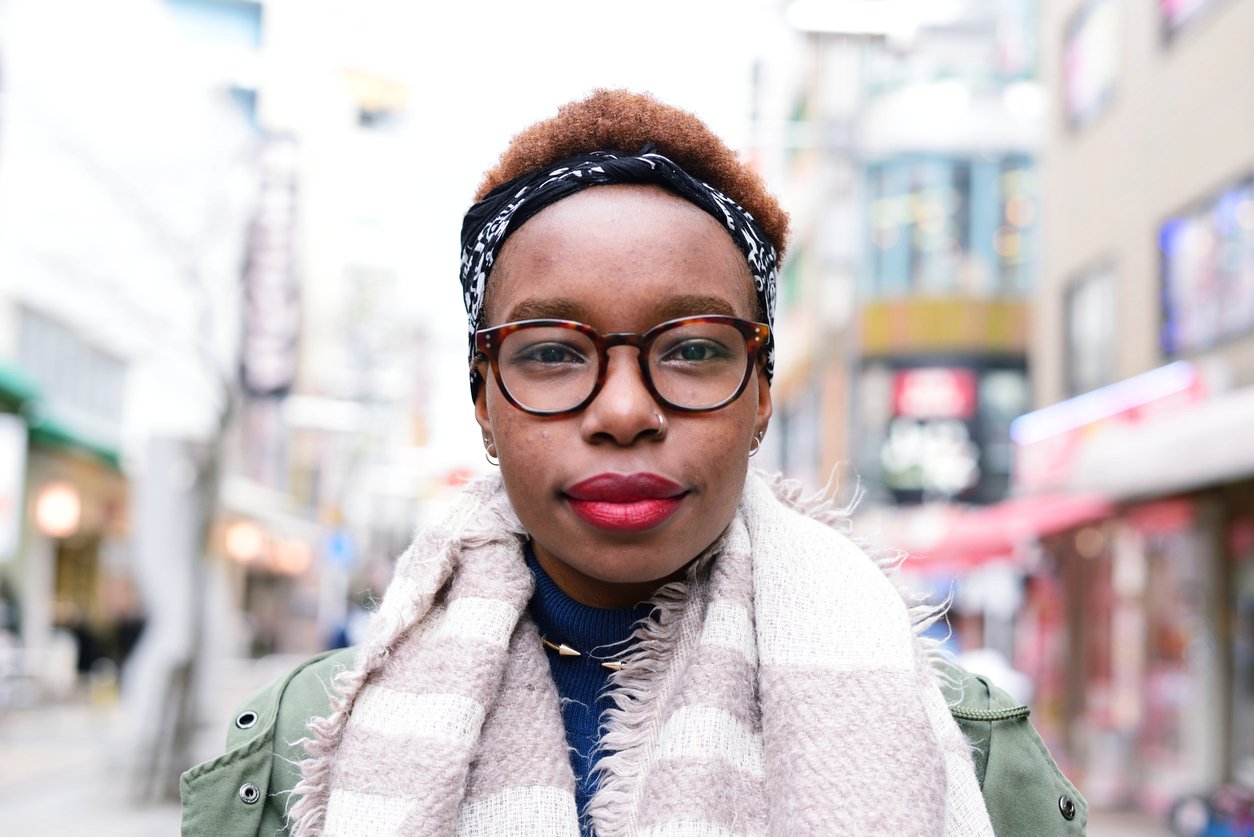 natural hairstyles for short hair bandana