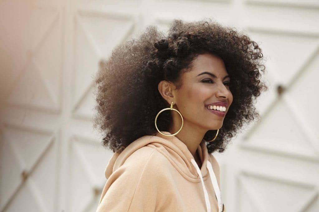 Bantu knots for Black women side