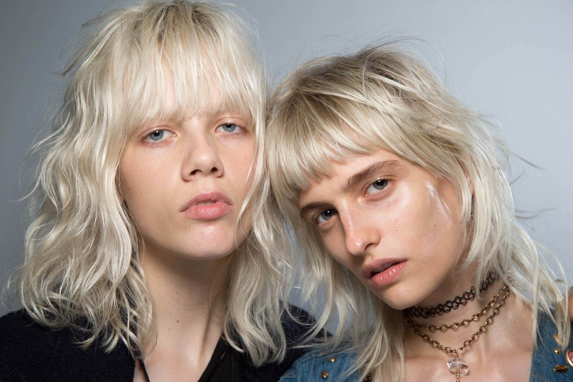 Wavy hair tips teased and can't be tamed