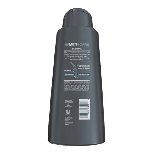 dove mencare charcoal fortifying shampoo rear view