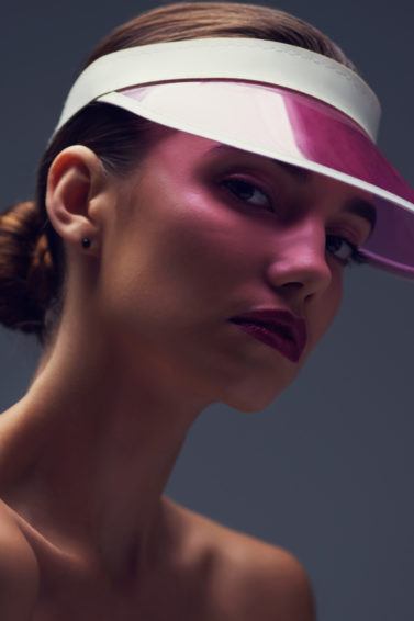 visor hairstyles low bun