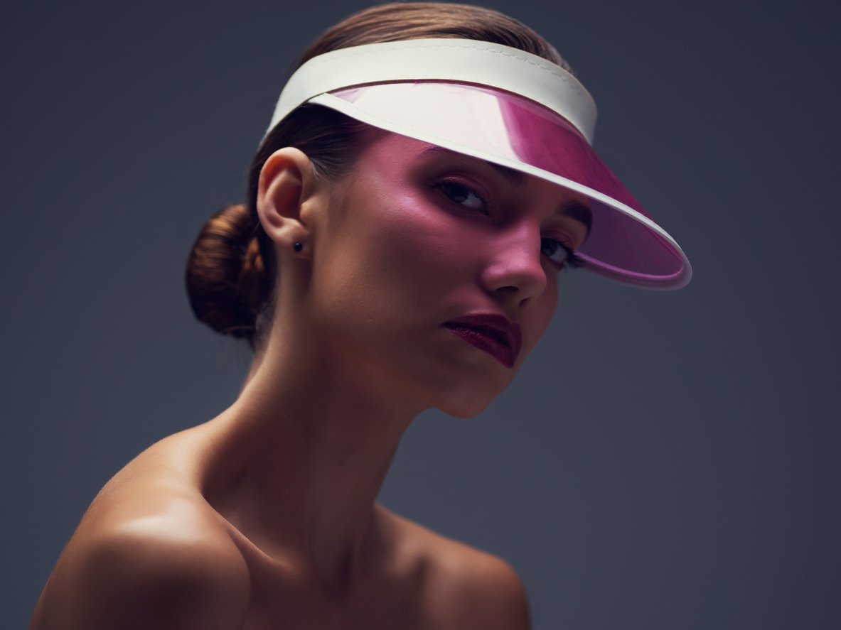 visor hairstyles low bun