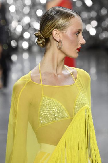 sleek bun final look