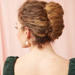 updos for heavy thick hair French twist