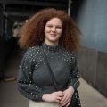 pumpkin spice hair crimped