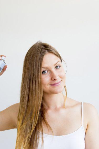 dry shampoo hacks blonde hair straight