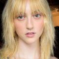 long hair with bangs razored and retro