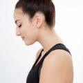 gym hair high twist bun side