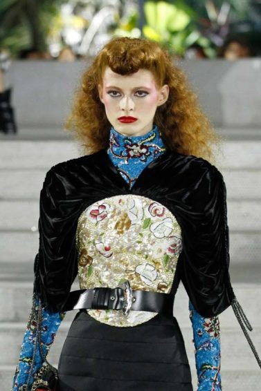 At Louis Vuitton Resort 2020, Big Hair and Colorful Makeup Are an