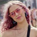 festival hair ideas pink curls