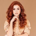 curly red hair