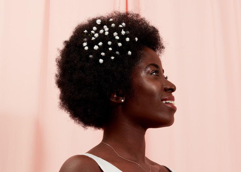 afro hairstyles mini flowers