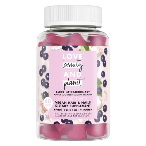 Love Beauty and Planet Berry Extraordinary Vegan Hair & Nails Dietary Supplement