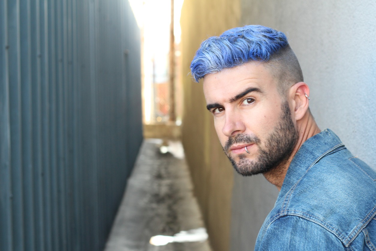 8. Blue Hair Color for Men with Short Hair - wide 6