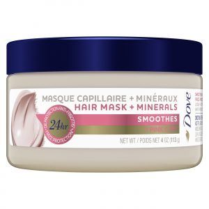 Dove Hair Mask + Minerals Smoothes + Pink Clay