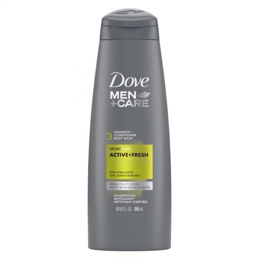 Dove Men + Care Sport Care Active + Fresh 3-in-1 Shampoo + Conditioner + Body Wash