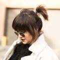 70s feathered retro hair ponytail