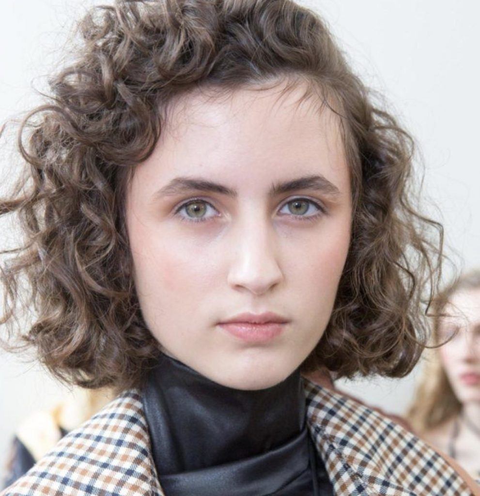 girl with curly bob