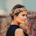 Brown to Blonde Ombré with halo braid