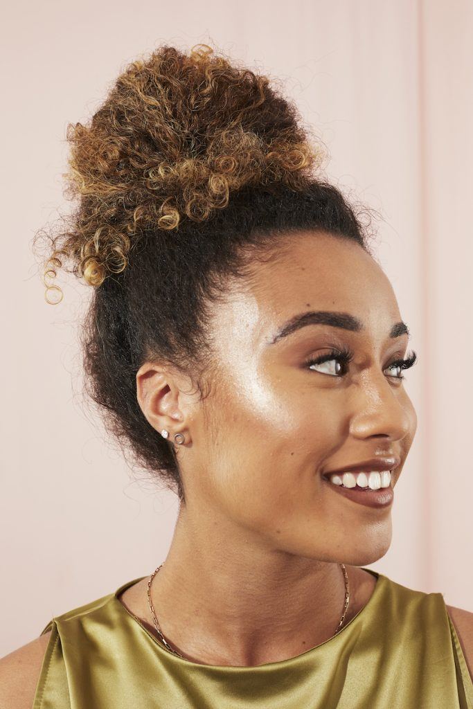 Christmas hairstyles for black hair ballerina bun