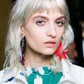 steel blonde choppy bangs