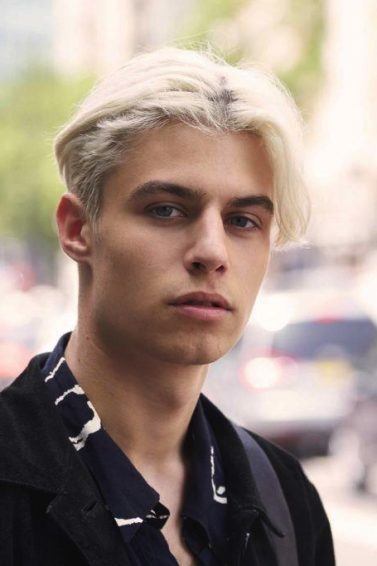 guy with bleached e-boy hair