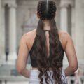 mocha brown hair long braids