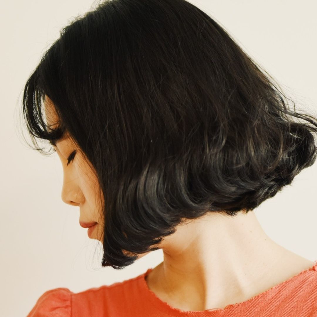 80s inspired bob