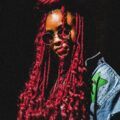 dreadlocks with color burgundy