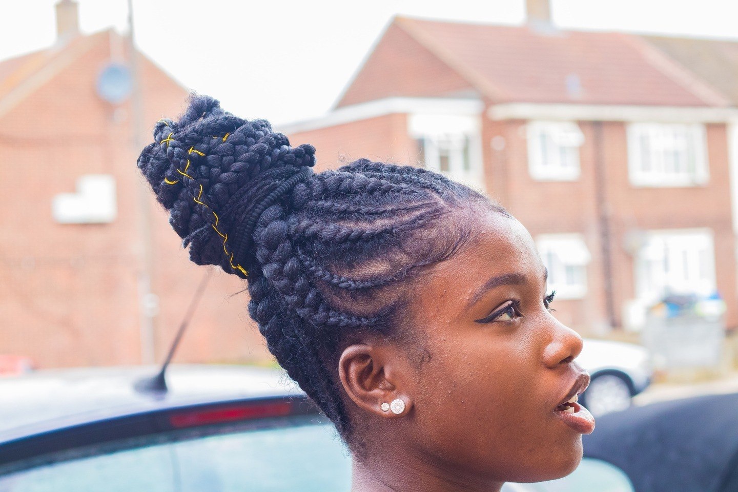 braided updo natural hair