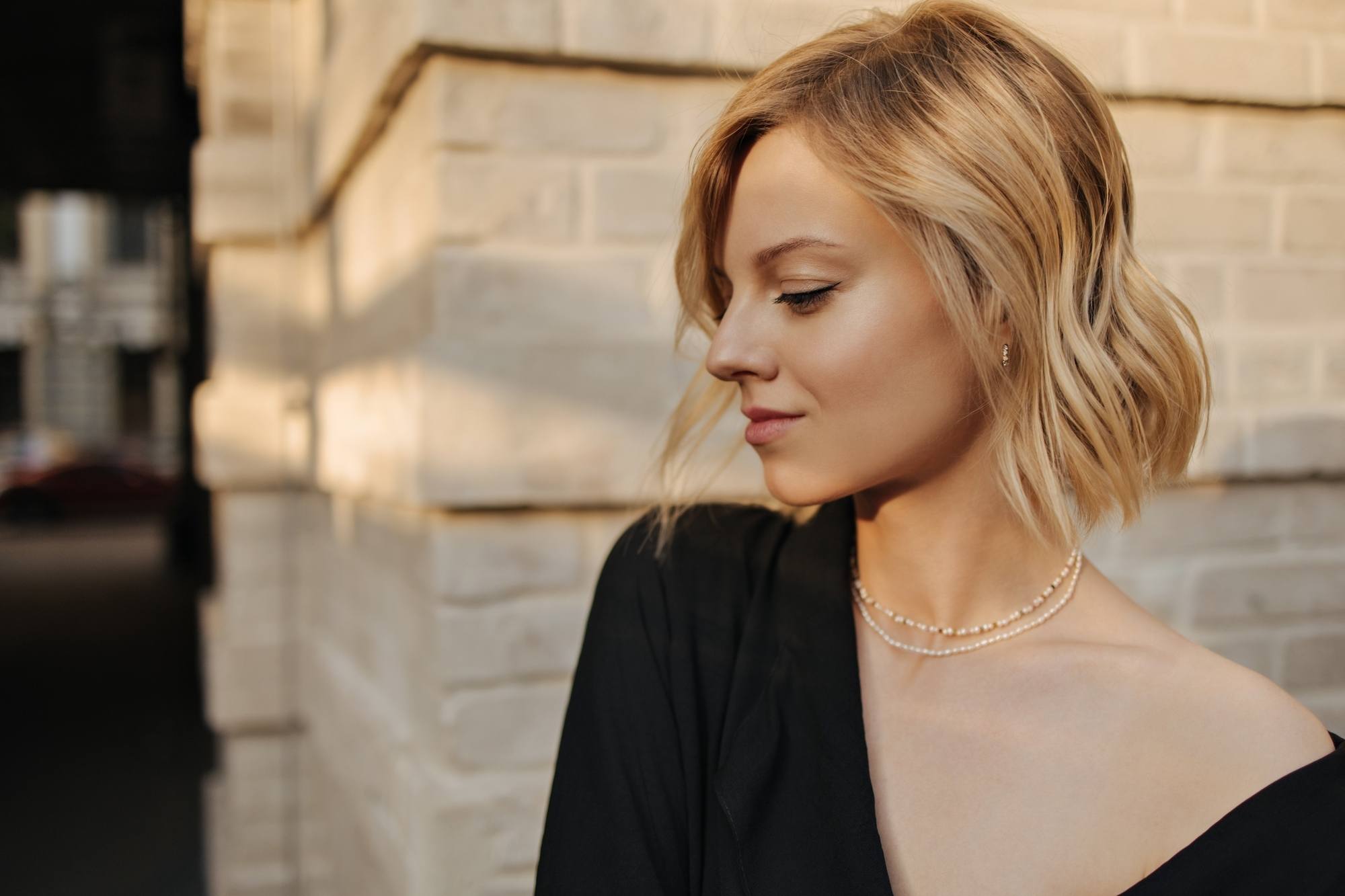 layered bob curling wand