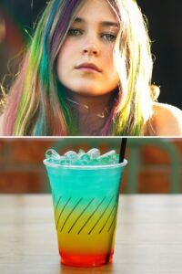 cocktail hair rainbow paradise