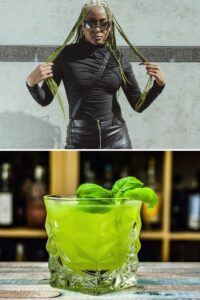 green hornet cocktail hair
