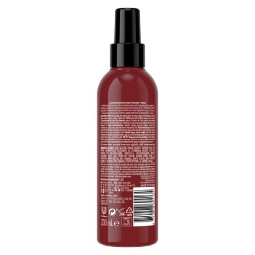 TRESemmé Keratin Smooth Heat Protect Spray Back of bottle