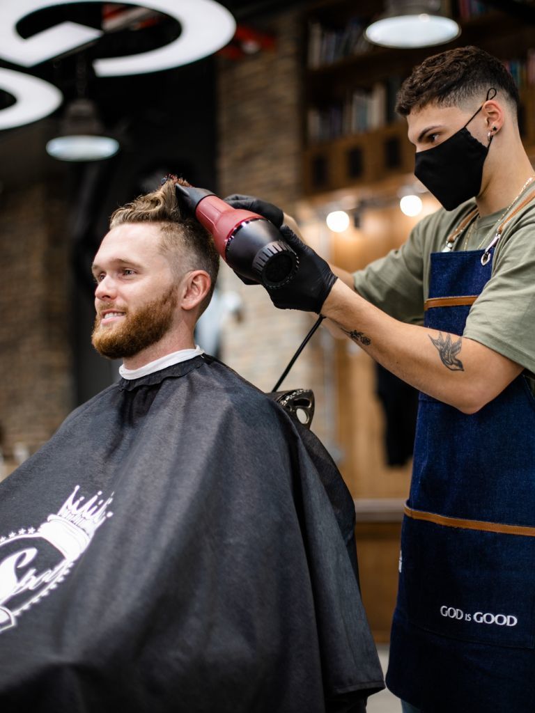 Man at barbers