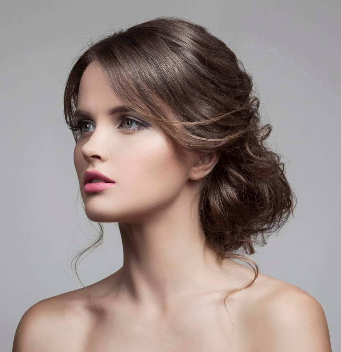bridesmaid-hairstyles-asymmetric-chignon-updo