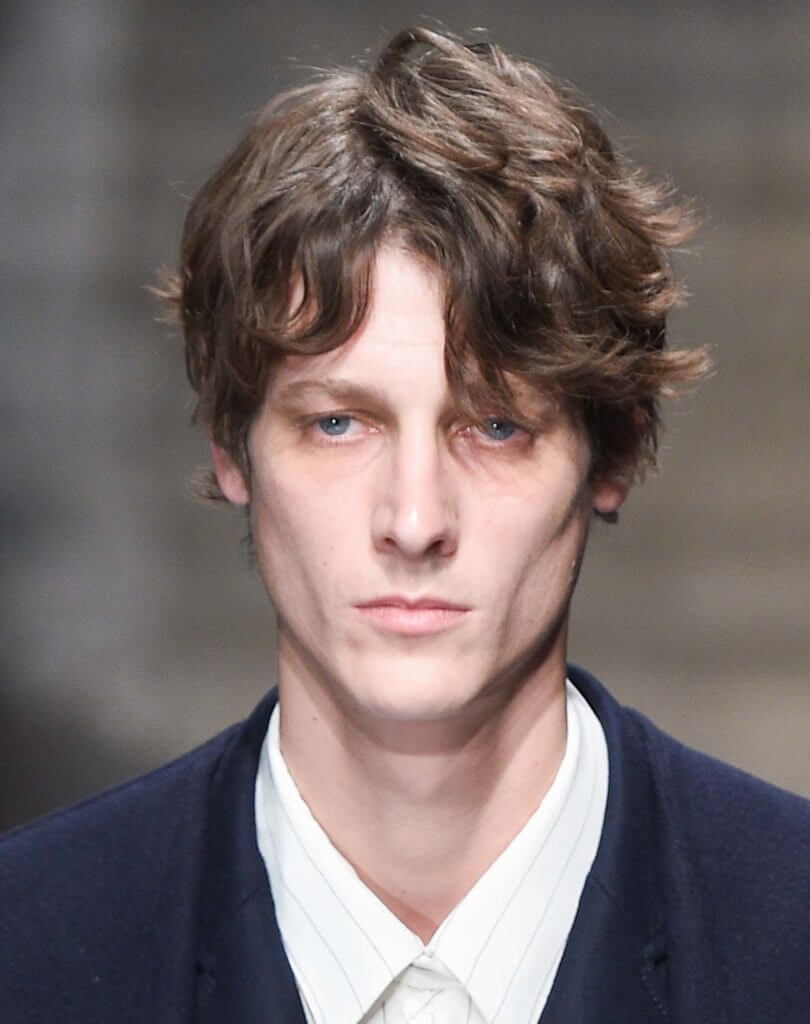 Dark haired man with slight waves