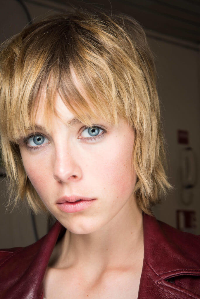 Short layered haircuts: this look is a great example of short layered hairstyles for thick hair