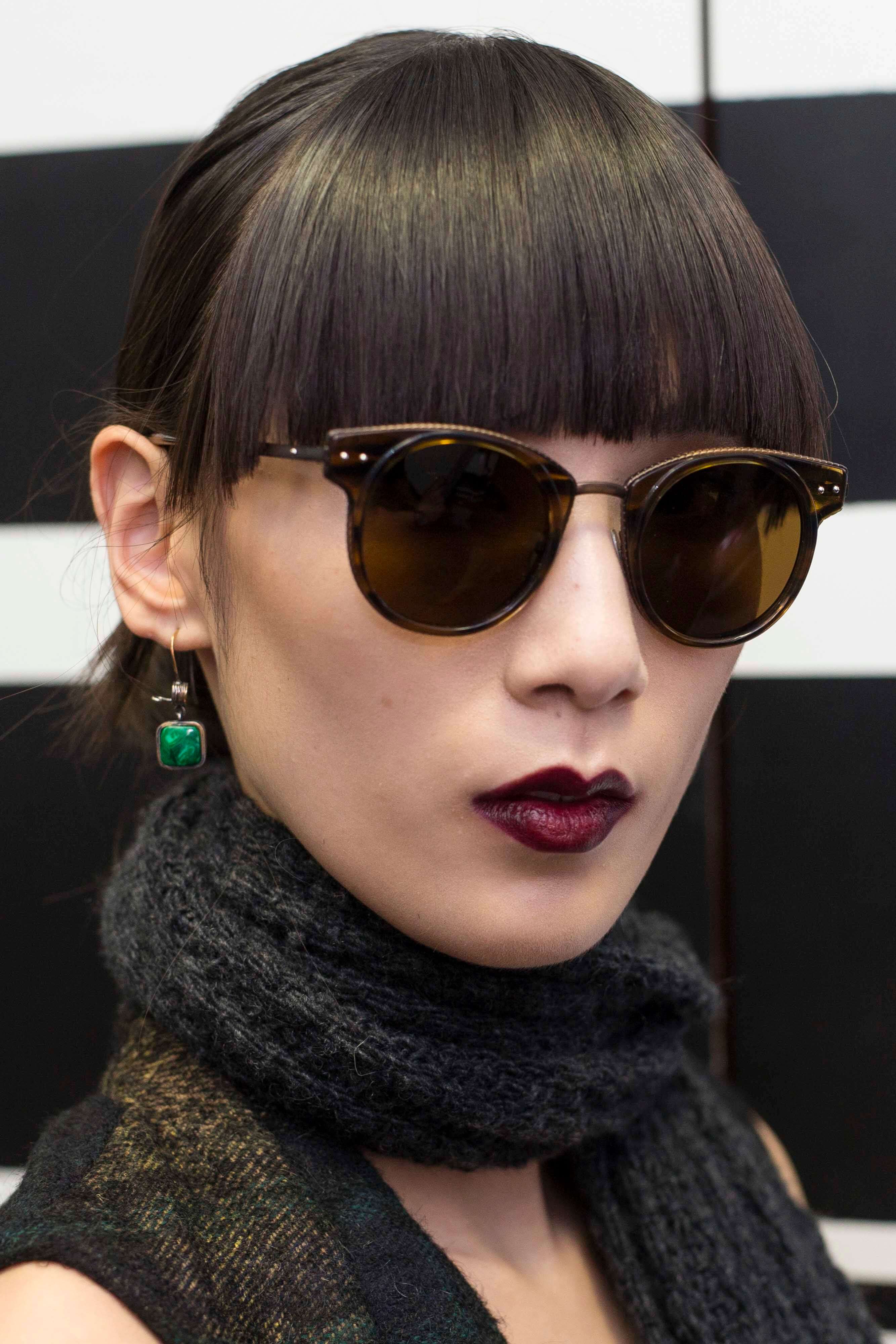 oval shaped fringe blunt fringe