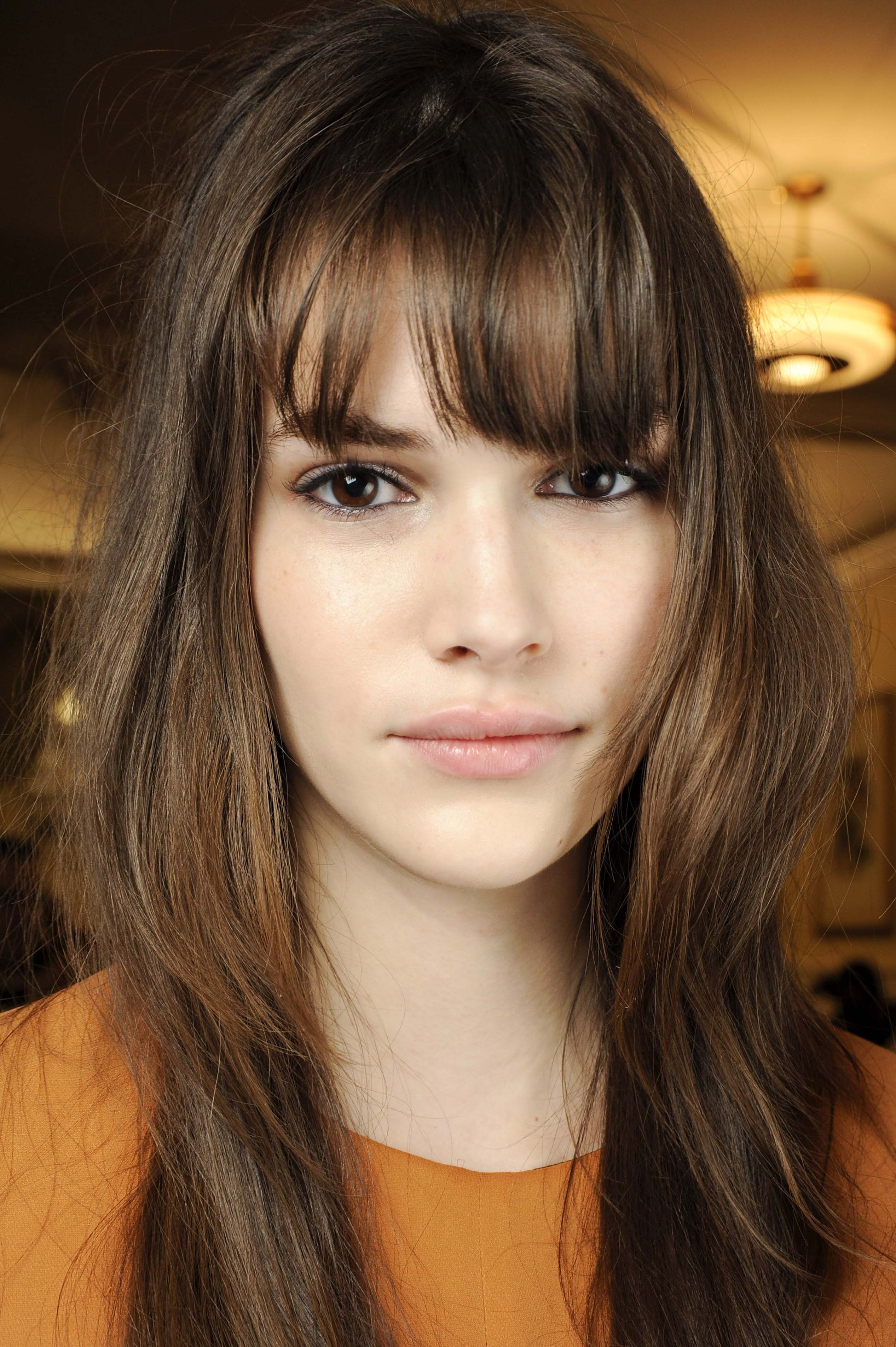 hairstyles for oblong faces fringe and layers