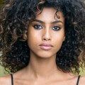 curly layered afro tight curls