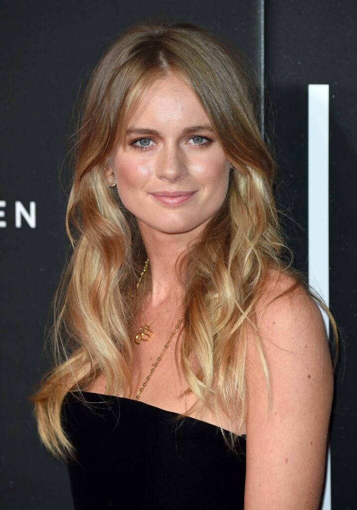 image of cressida bonas with golden dark blonde hair