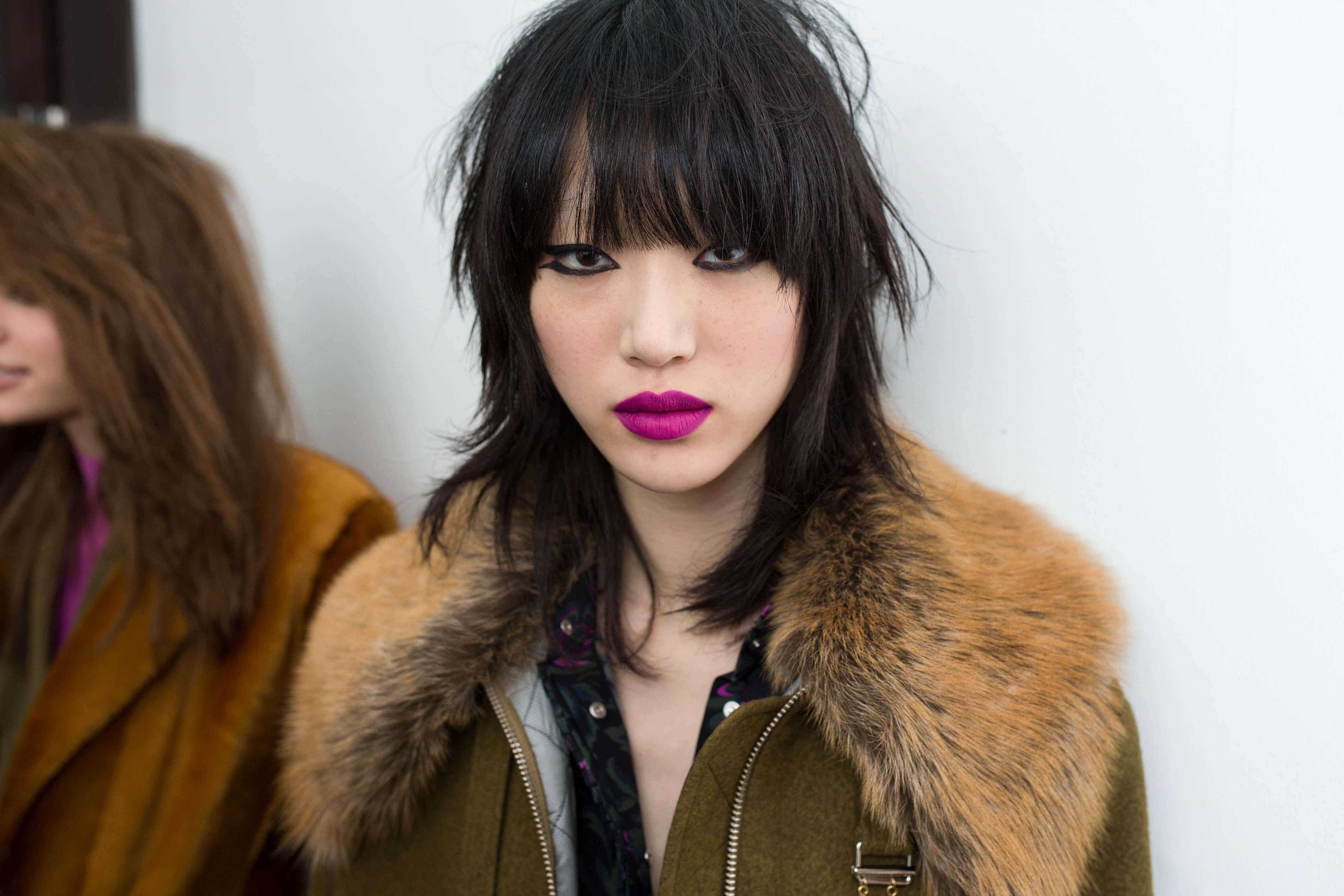 blunt bangs hair