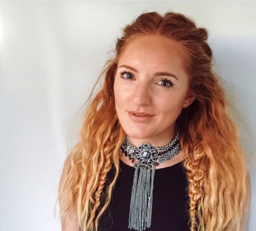 hidden plait summer beach hair