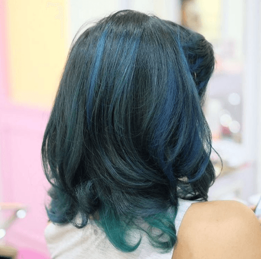 Dark hair looks: All Things Hair - IMAGE - denim blue