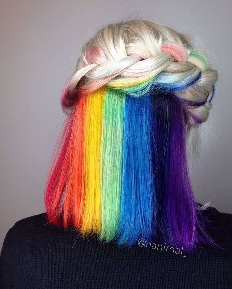 Fun hairstyles: All Things Hair - IMAGE - rainbow hair