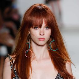 Best women’s haircuts of 2016: All Things Hair - IMAGES -long red straight full fringe bangs